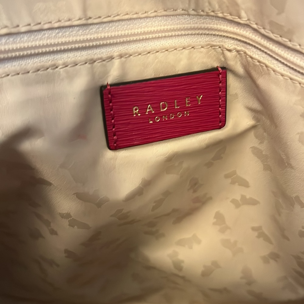 Radley London “Isabella Way” Bark Leather Tote Nwt Gem
